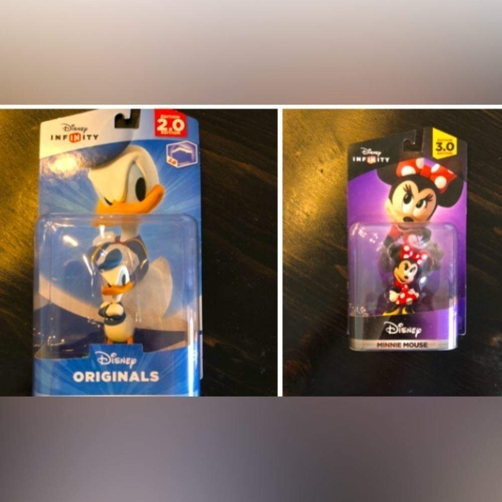 Disney Infinity Bundle Donald Duck 2.0 Minnie Mouse 3.0 Sealed Game Accessories